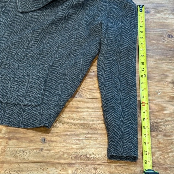 Ralph Lauren Charcoal 71% Wool Knit Open Cardigan w/ Pockets‎ Women's Medium EUC - Picture 10 of 10